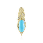 Gouden hanger met een Sleeping Beauty Turkoois (de Melo)