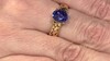 Bague en or et Tanzanite AAA (de Melo)