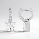 Orecchini in argento con Quarzo Bianco