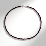 Collier en argent et Grenat du Mozambique