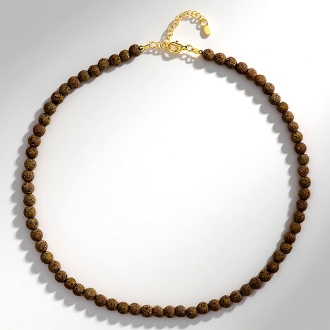 Collana in argento con Lava Cioccolato