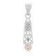 Pendentif en argent et Saphir Padparadscha