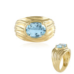 Himmelblauer Topas-Silberring (Adela Silber)