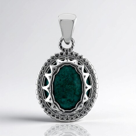Ciondolo in argento con Crisocolla (Art of Nature)