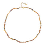 Kanariengelber Zirkon-Silberhalskette (Adela Silber)