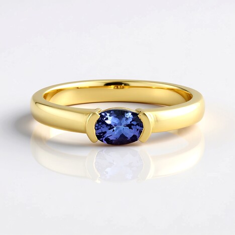 Anello in argento con Tanzanite