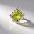 Anello in argento con Quarzo Limone (MONOSONO COLLECTION)
