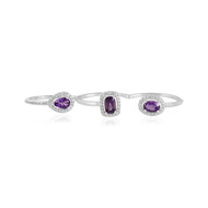 Sibirischer Amethyst-Silberring (de Melo Essence)