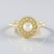 Anello in oro con Perla d'Acqua Dolce Color Crema (Ornaments by de Melo)