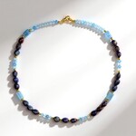 Collana in argento con Acquamarina Brasiliana