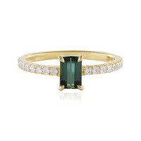 Bague en argent et Tourmaline verte de Benedito (Adela Silber)