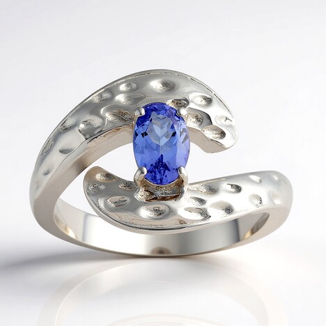 Anello in argento con Tanzanite (Pallanova)