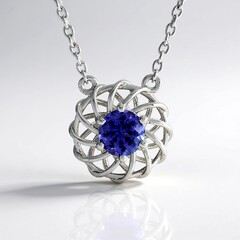 Collana in argento con Tanzanite