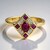 Anello in oro con Rubino Mozambico AAA