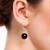 Silver Sheen Obsidian Silver Earrings