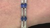 Brazalete en plata con Cianita de Nepal