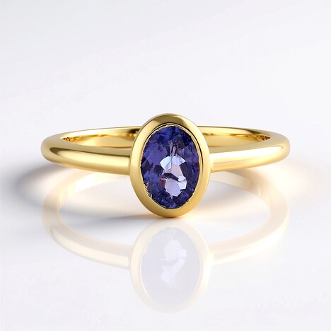Anello in argento con Tanzanite (Adela Silber)