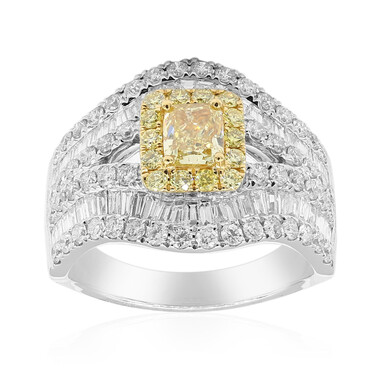 Gelber SI2 Diamant-Goldring (CIRARI)