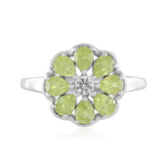 Sphene Silver Ring