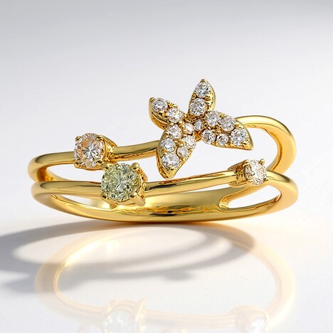Anello in oro con Diamante Fancy SI2 (CIRARI)