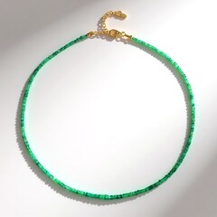 Collana in argento con Smeraldo Russo