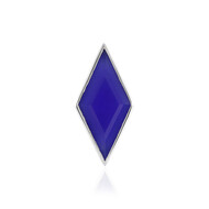 Blauer Chalzedon-Silberanhänger (MONOSONO COLLECTION)