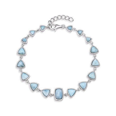 Larimar-Silberarmband