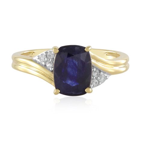 Anello in argento con Zaffiro Blu del Madagascar