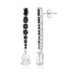 Boucles d'oreilles en argent et Topaze blanche