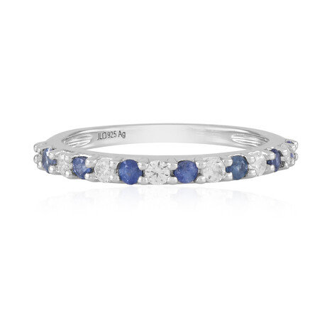 Ceylon Blue Sapphire Silver Ring