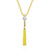 Collana in argento con Calcedonio Giallo (KM by Juwelo)