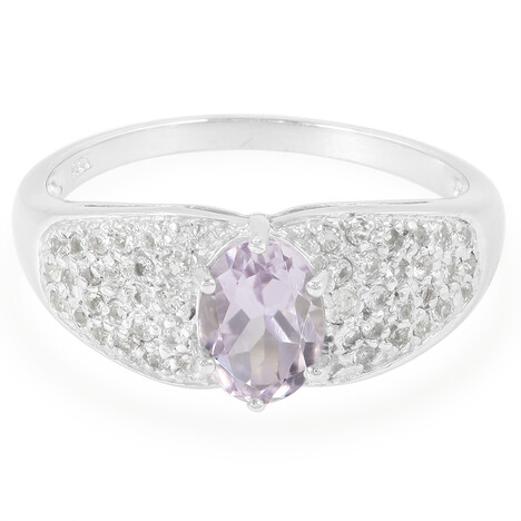 Anello in argento con Ametista Rose de France