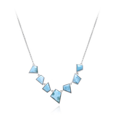 Larimar-Silbercollier