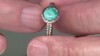 Zilveren ring met een Blauwe Kingman Mohave Turkoois (Jones Lee)