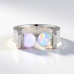 Anello in argento con Opale di Welo (de Melo Essence)