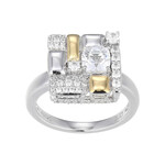 Anillo en plata con Topacio blanco (Adela Silber)