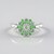 Anello in argento con Tsavorite della Tanzania