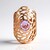 Anello in argento con Ametista Rose de France