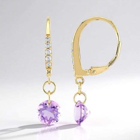 Orecchini in argento con Ametista