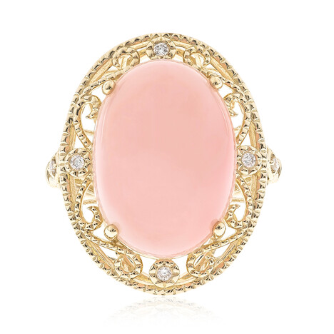 Pinkfarbener Opal-Goldring (CIRARI)