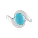 Sleeping Beauty-Türkis-Silberring (de Melo)