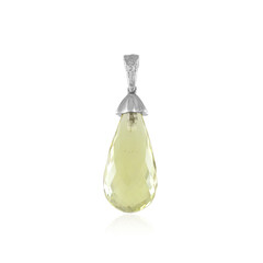 Pendentif en argent et Quartz citron
