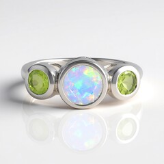 Anello in argento con Opale di Welo (de Melo Essence)