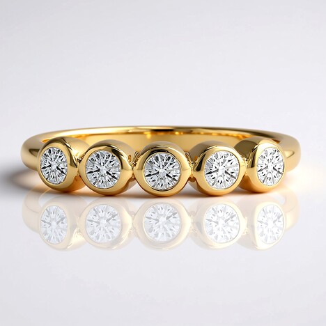 Anello in oro con Diamante SI1 (G) (Annette)