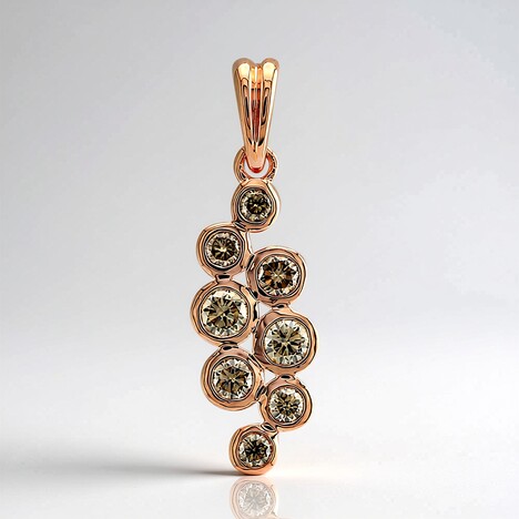 Ciondolo in oro con Diamante Rose de France SI1 di Argyle (Annette)