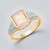Anello in oro con Opale di Welo AAA (AMAYANI)
