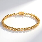 Bracelet en argent et Citrine