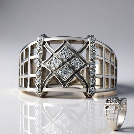 Anello in argento con Zircone (Remy Rotenier)