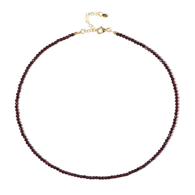 Mosambik-Granat-Silberhalskette