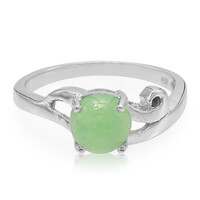 Bague en argent et Chrysoprase impériale